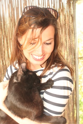 When a Greek black cat crosses a Dutch girl’s path? For him, good luck and a trip to Holland