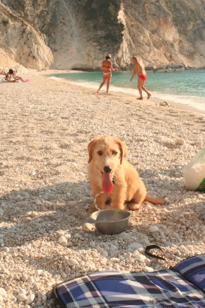 At Mirtos Beach on my home island of Kefalonia, Greece