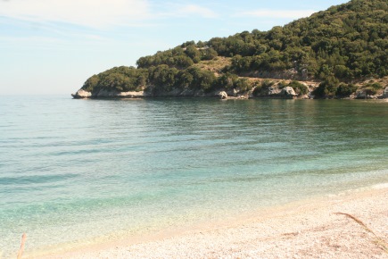 One of Kefalonia's spectacular beaches. An enchanting island with a long cultural history. We need to do better by our animals so that visitors may enjoy it without witnessing misery like Agapi's. Photo: Katerina Lorenzatos Makris