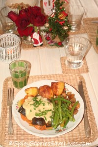 Fabulous vegan Christmas feast in the home of a friend