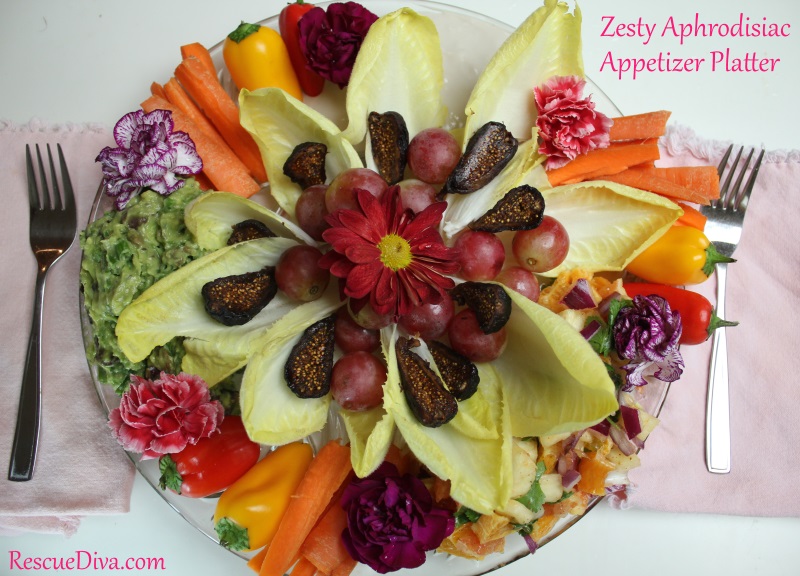 Zesty Aphrodisiac Appetizer Dip Platter recipes (vegan)